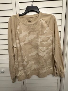 Sonoma Beige Camo Raglan Sweatshirt